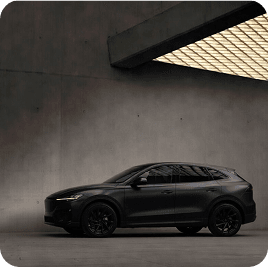 Premium car in garage